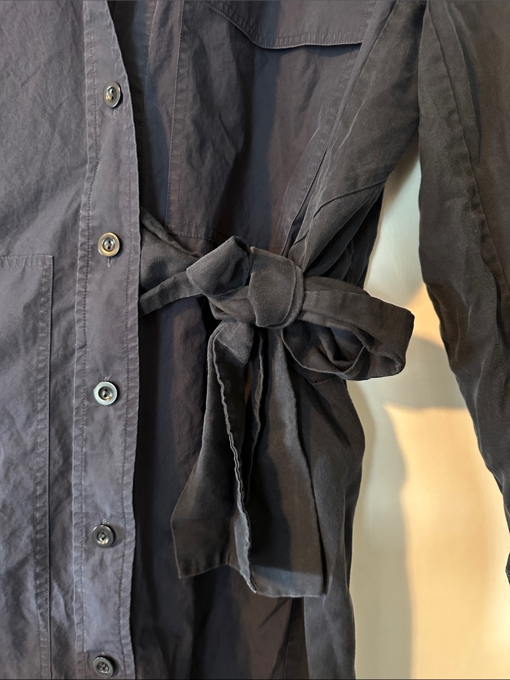 COS Oversized Button Front Collared Shirt Dress - Picture 6 of 11